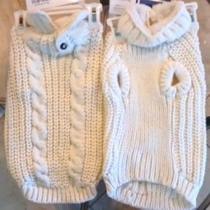 White  dog sweater